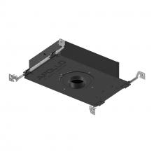 Nora NHAPIC-3R15L14025DP - 3" Apollo Round IC Air-Tight New Construction Housing w/ 1.25" to 1.625" Ceiling Collar,