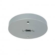 Nora NT-366S - Monopoint Canopy for Line Voltage Track Head, Silver