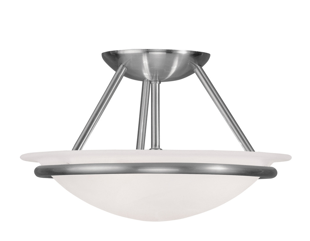 Brushed Nickel Livex Lighting 4826-91 Newburgh 3-Light Pendant Brushed Nickel Livex Lighting 4826-91 Newburgh 3-Light Pendant