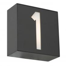Abra Lighting 50090NL-1-MB-Numero - Single Box Number Light with Photocell with One Number