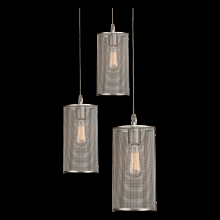 Hammerton CHB0019-03-NB-0G-C01-L1 - Uptown Mesh Round 3pc Multi-Pendant