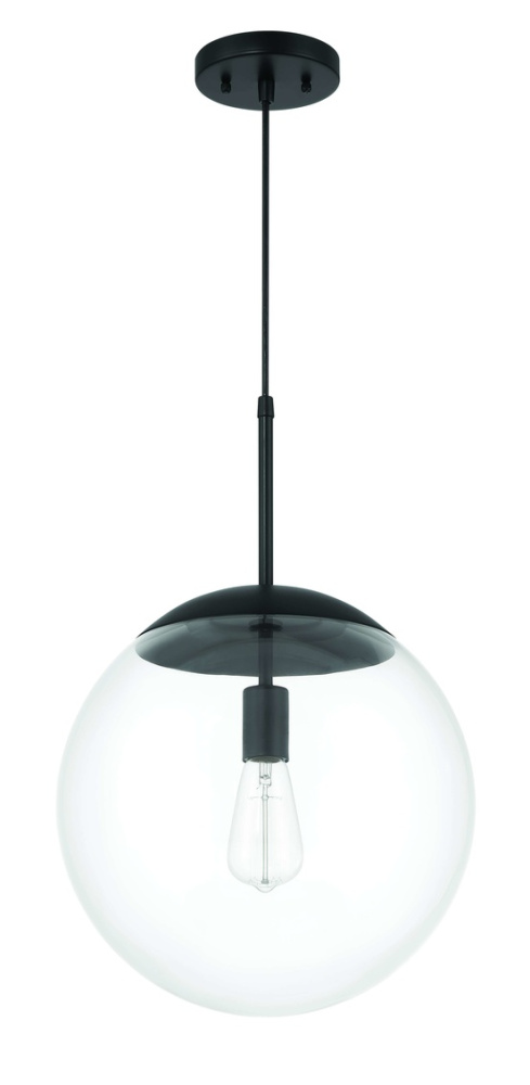 1 Light Large Pendant with Clear Glass