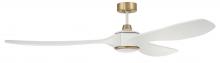 Craftmade EVY72WSB3 - 72"  Ceiling Fan w/DC Motor, w/Blades & LED Light Kit, Damp Rated