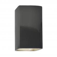 Justice Design Group CER-0915-GRY-LED1-1000 - Small LED Rectangle - Open Top & Bottom
