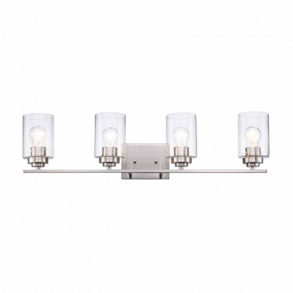 4LT BATH BAR-DOUBLE DISK-BN-SE