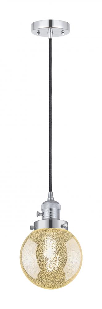 Beacon - 1 Light - 6 inch - Polished Chrome - Cord hung - Mini Pendant