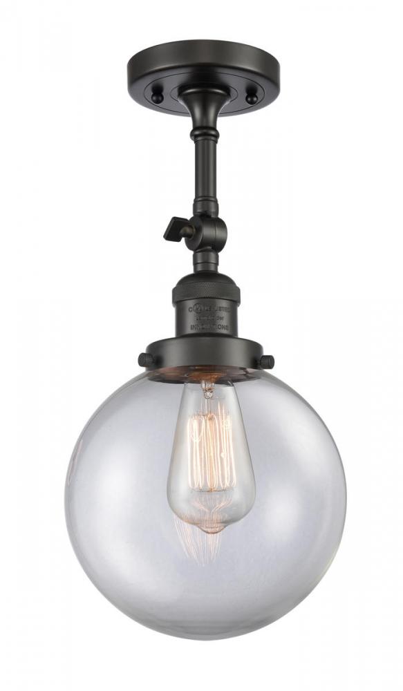 Beacon - 1 Light - 8 inch - Oil Rubbed Bronze - Adjustable Semi-Flush Mount