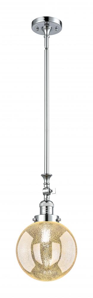 Beacon - 1 Light - 8 inch - Polished Chrome - Stem Hung - Adjustable Mini Pendant