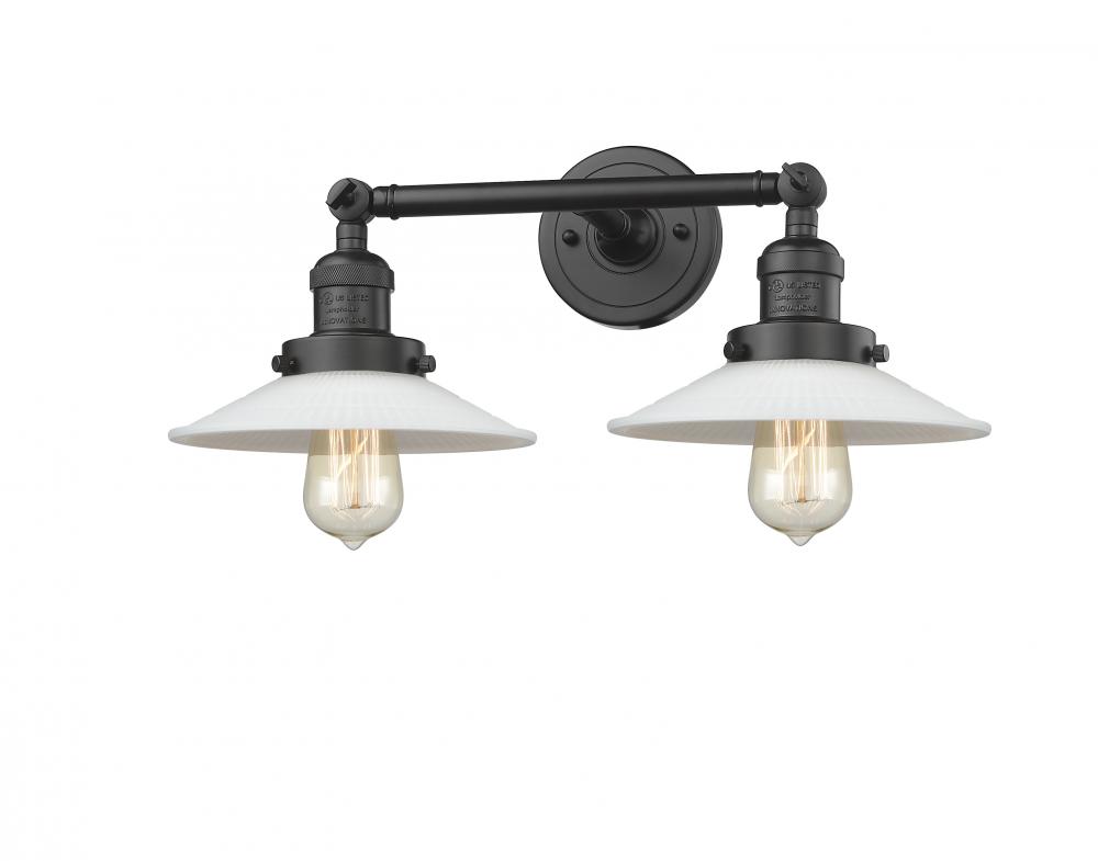 Halophane - 2 Light - 18 inch - Oil Rubbed Bronze - Adjustable Bath Vanity Light