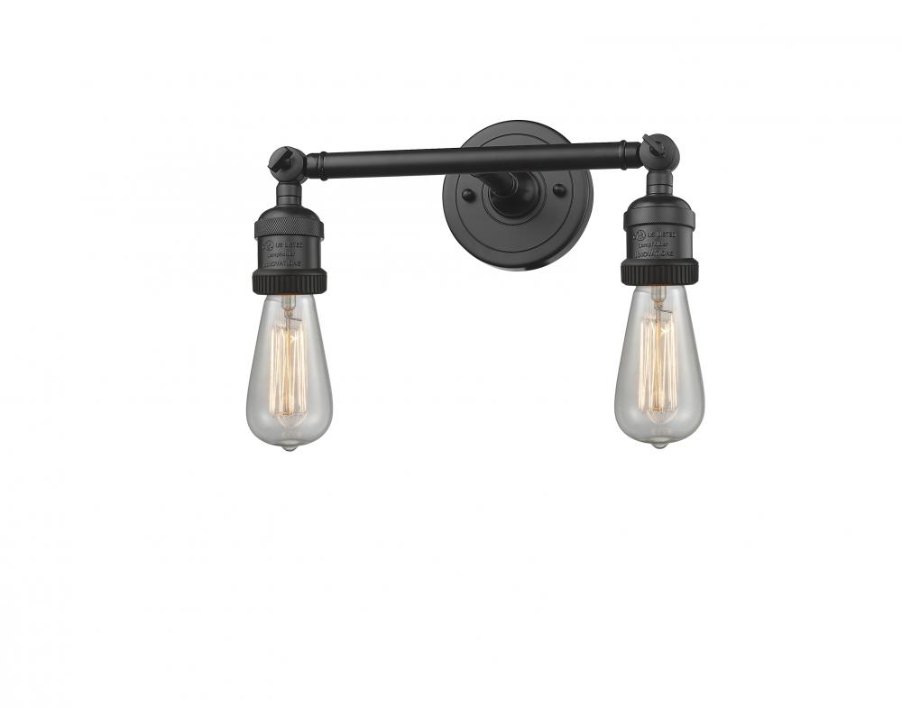 Bare Bulb - 2 Light - 11 inch - Oil Rubbed Bronze - Adjustable Bath Vanity Light