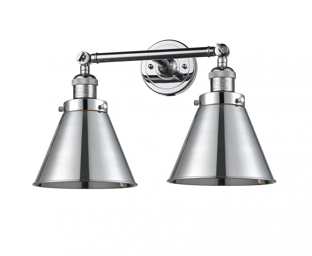Appalachian - 2 Light - 18 inch - Polished Chrome - Adjustable Bath Vanity Light