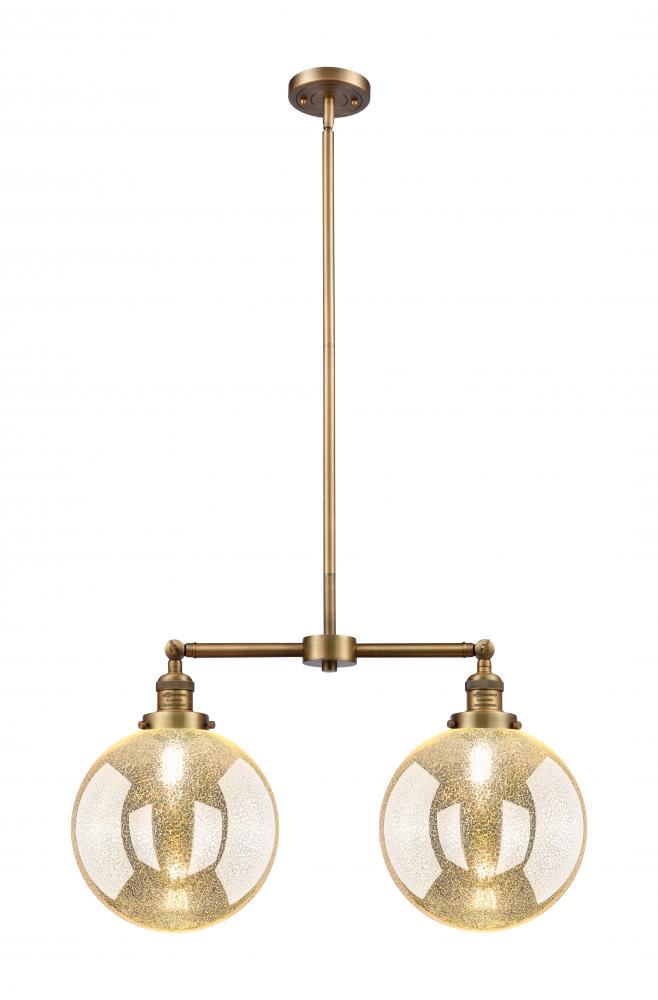 Beacon - 2 Light - 25 inch - Brushed Brass - Stem Hung - Adjustable Island Light