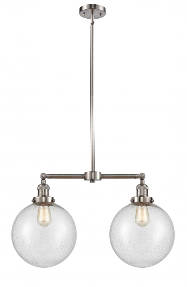 Beacon - 2 Light - 25 inch - Brushed Satin Nickel - Stem Hung - Adjustable Island Light