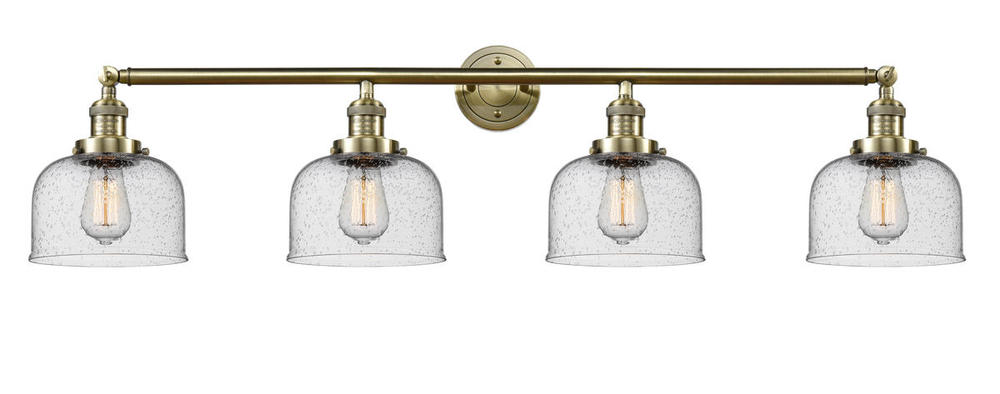 Bell - 4 Light - 44 inch - Antique Brass - Adjustable Bath Vanity Light