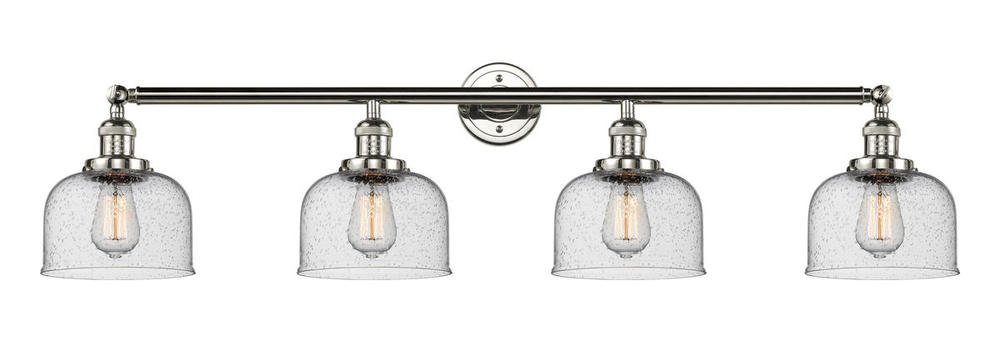 Bell - 4 Light - 44 inch - Polished Nickel - Adjustable Bath Vanity Light