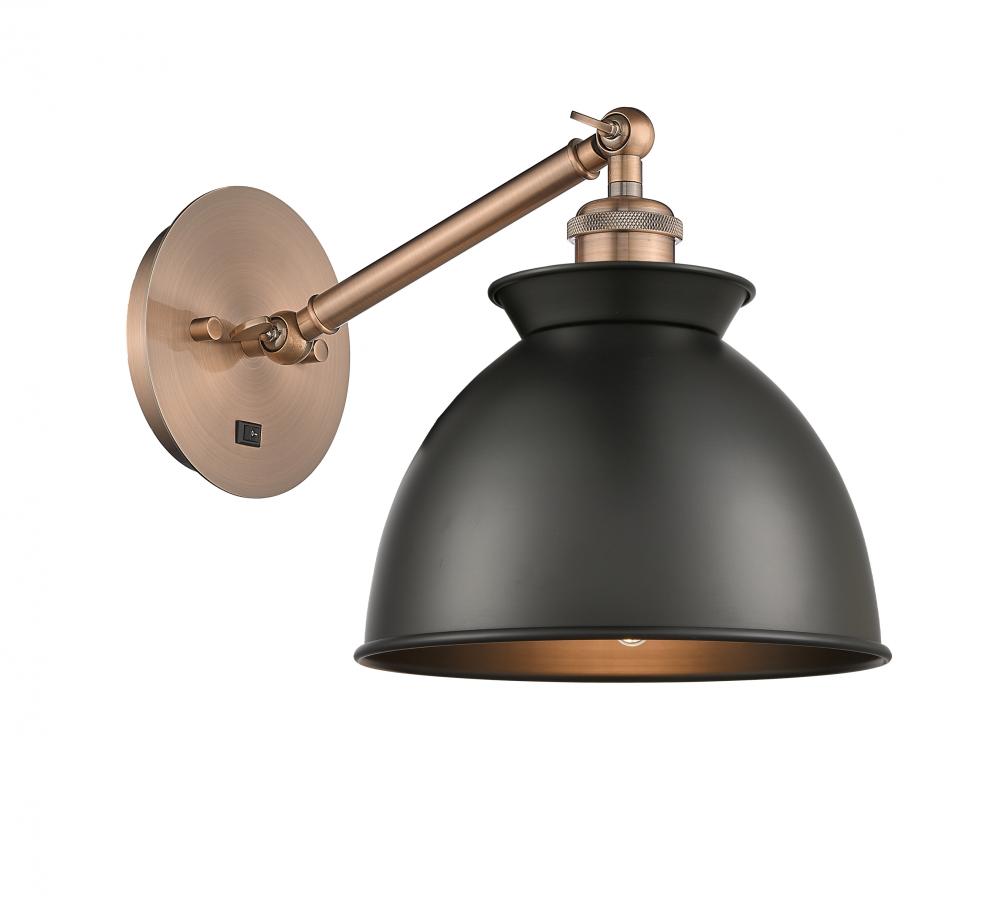 Adirondack - 1 Light - 8 inch - Antique Copper - Adjustable Sconce