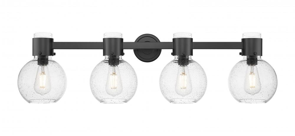 Lawton Sphere - 4 Light - 27 inch - Matte Black - Bath Vanity Light