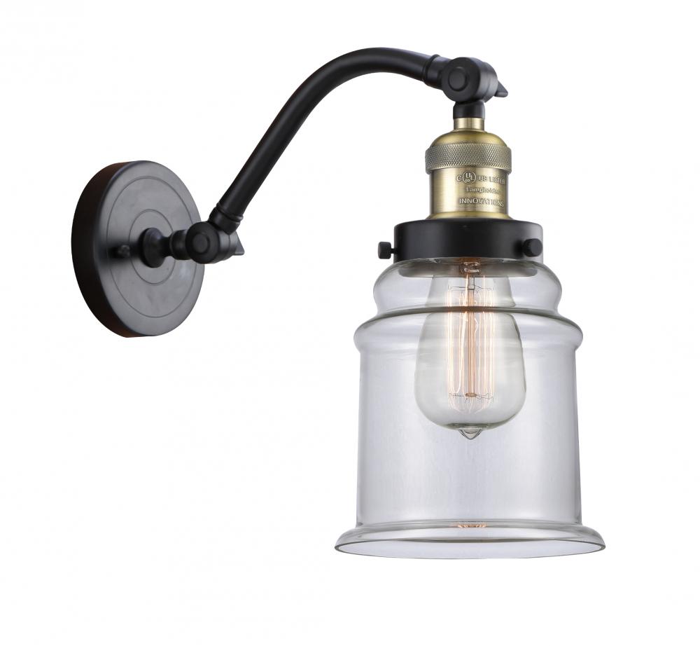 Canton - 1 Light - 6 inch - Black Antique Brass - Adjustable Sconce