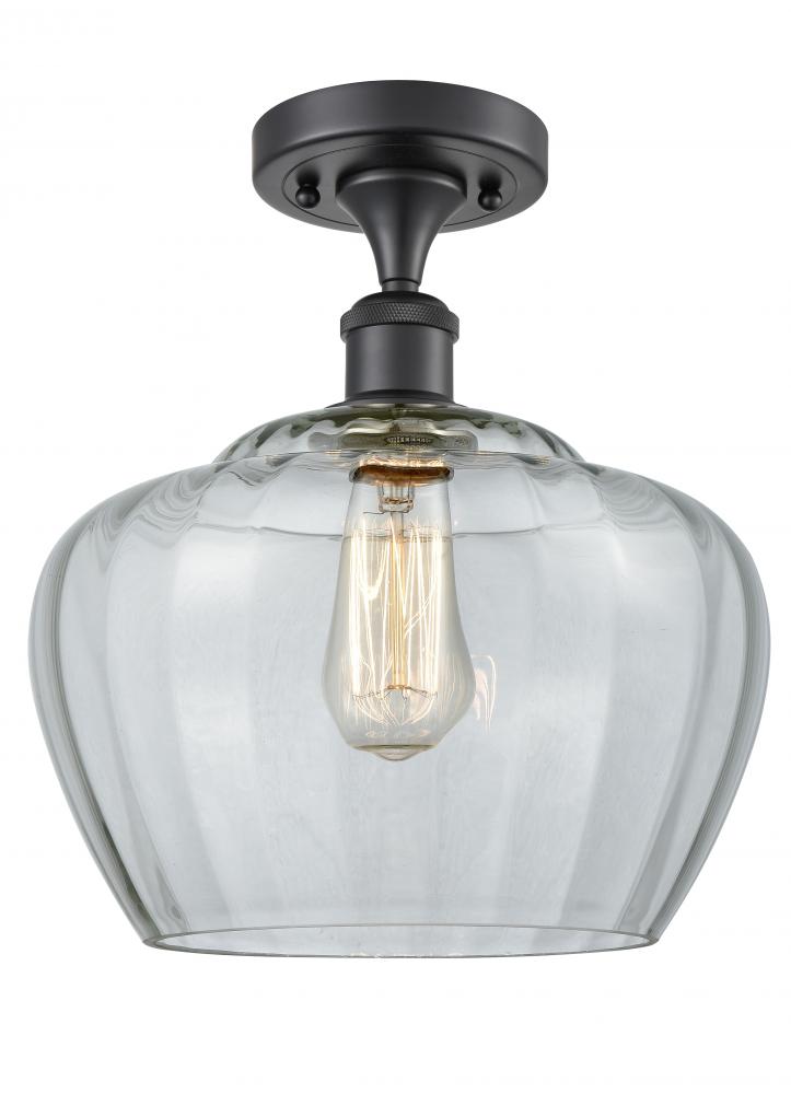 Fenton - 1 Light - 11 inch - Matte Black - Semi-Flush Mount