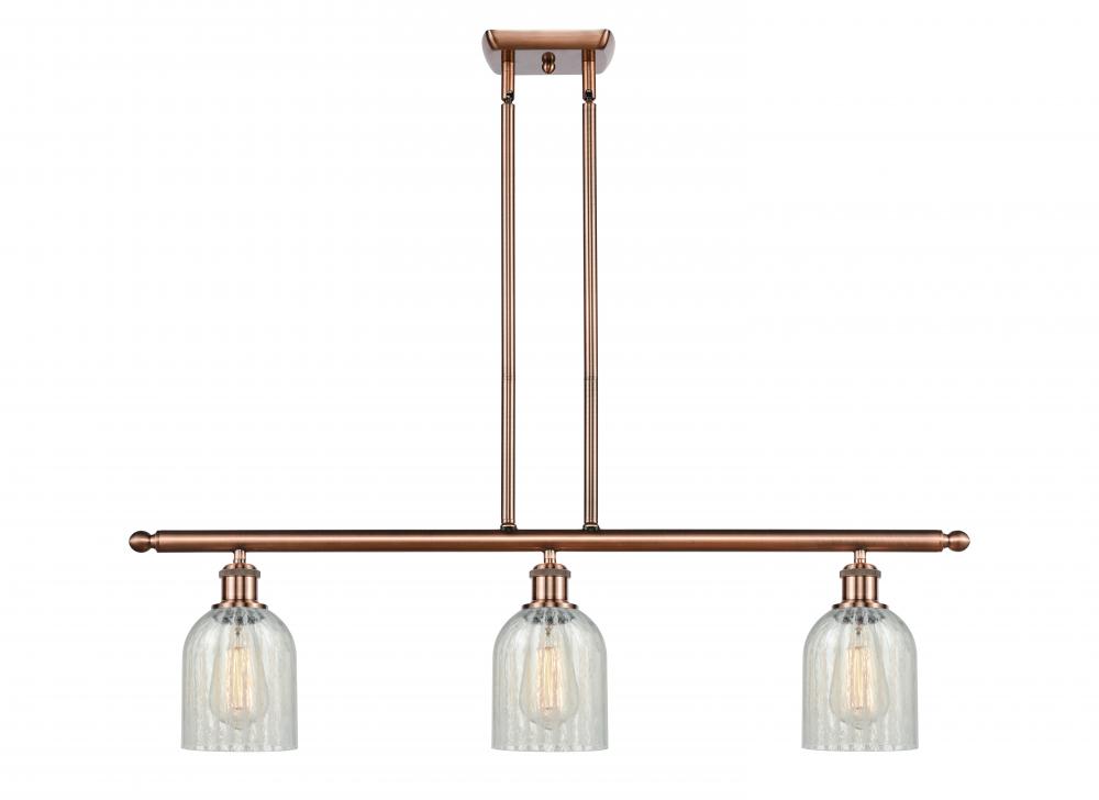 Caledonia - 3 Light - 36 inch - Antique Copper - Cord hung - Island Light