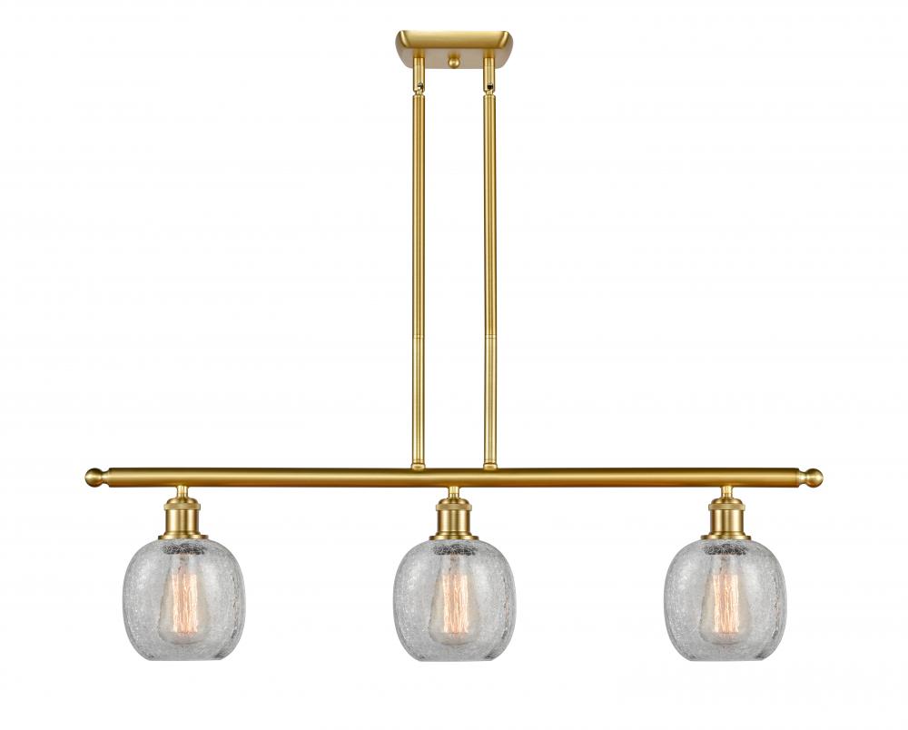Belfast - 3 Light - 36 inch - Satin Gold - Cord hung - Island Light