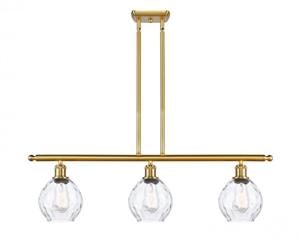 Waverly - 3 Light - 36 inch - Satin Gold - Cord hung - Island Light