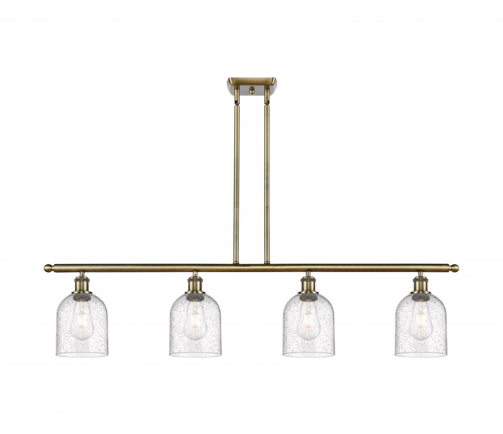 Bella - 4 Light - 48 inch - Antique Brass - Cord hung - Island Light