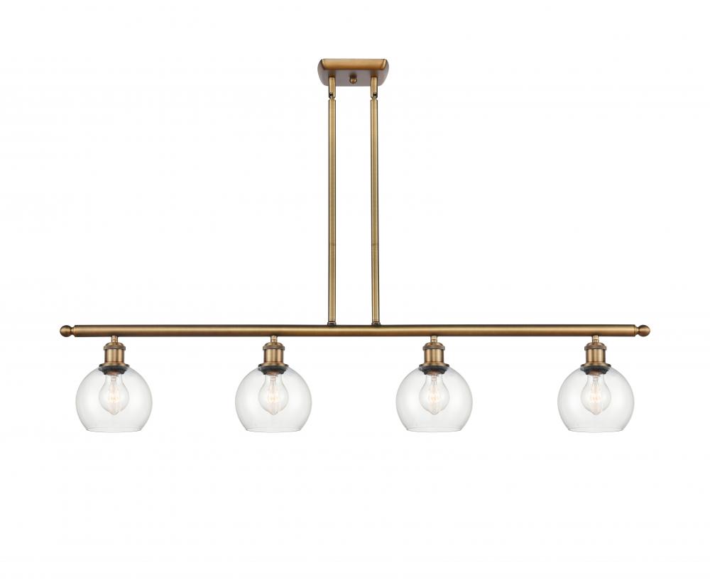 Athens - 4 Light - 48 inch - Brushed Brass - Cord hung - Island Light