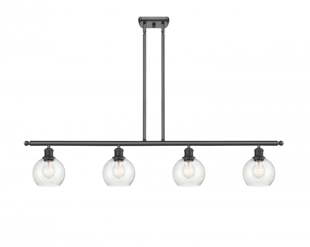 Athens - 4 Light - 48 inch - Matte Black - Cord hung - Island Light