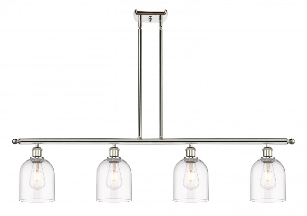 Bella - 4 Light - 48 inch - Polished Nickel - Cord hung - Island Light