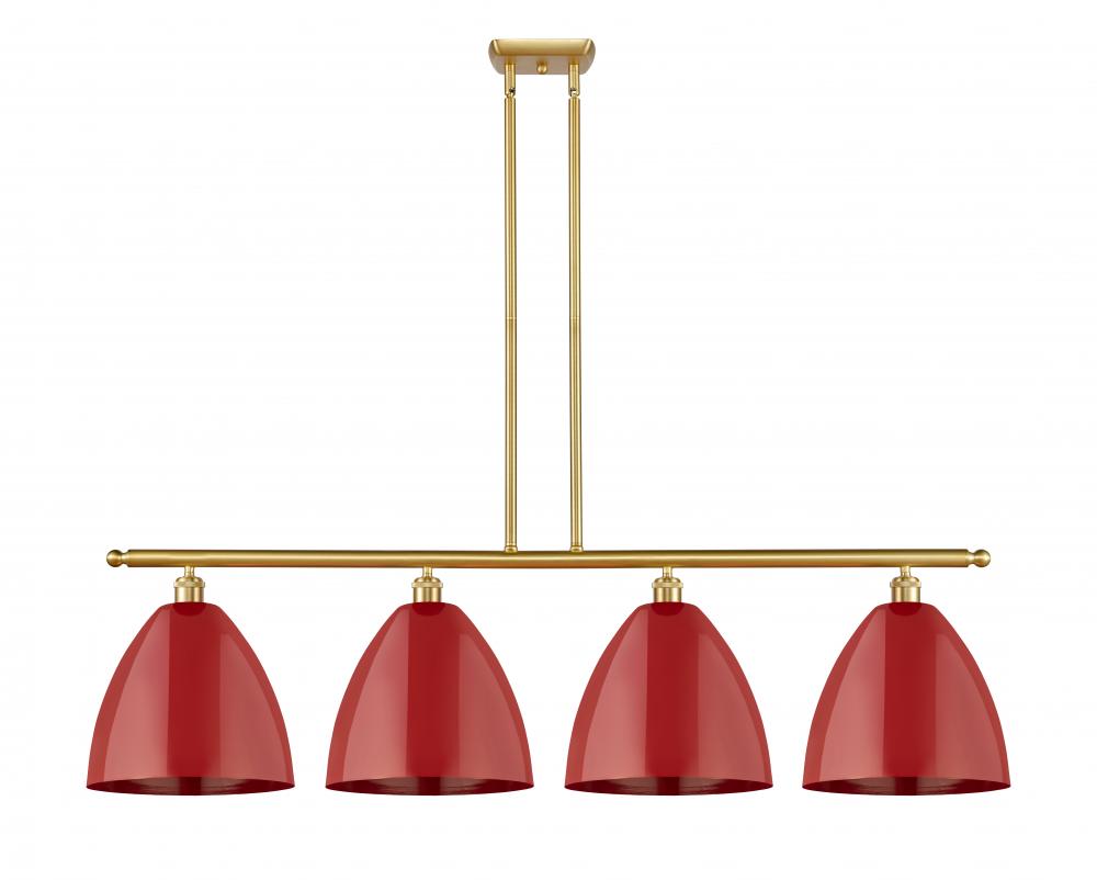 Plymouth - 4 Light - 50 inch - Satin Gold - Cord hung - Island Light