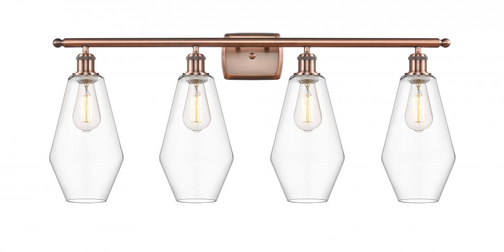Cindyrella - 4 Light - 37 inch - Antique Copper - Bath Vanity Light