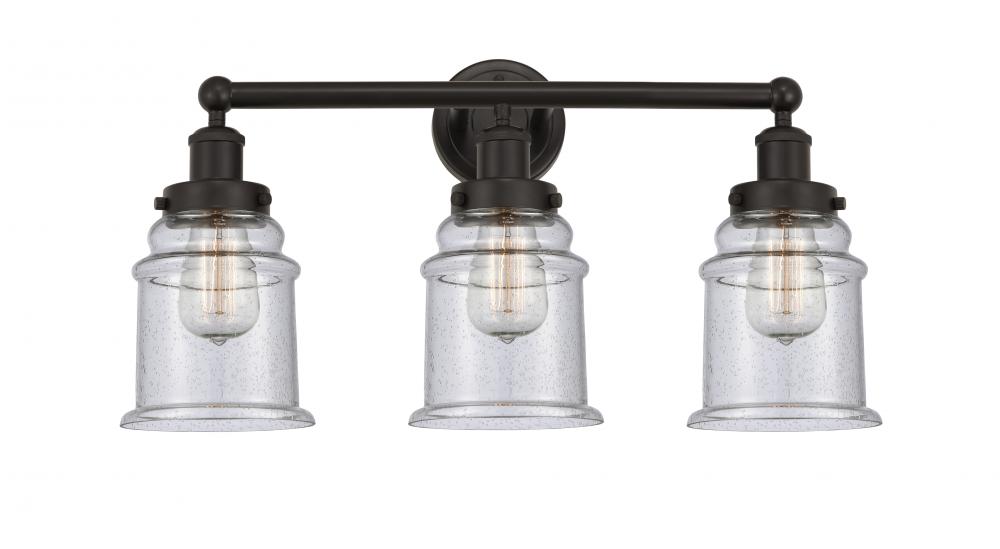 Canton - 3 Light - 24 inch - Oil Rubbed Bronze - Bath Vanity Light