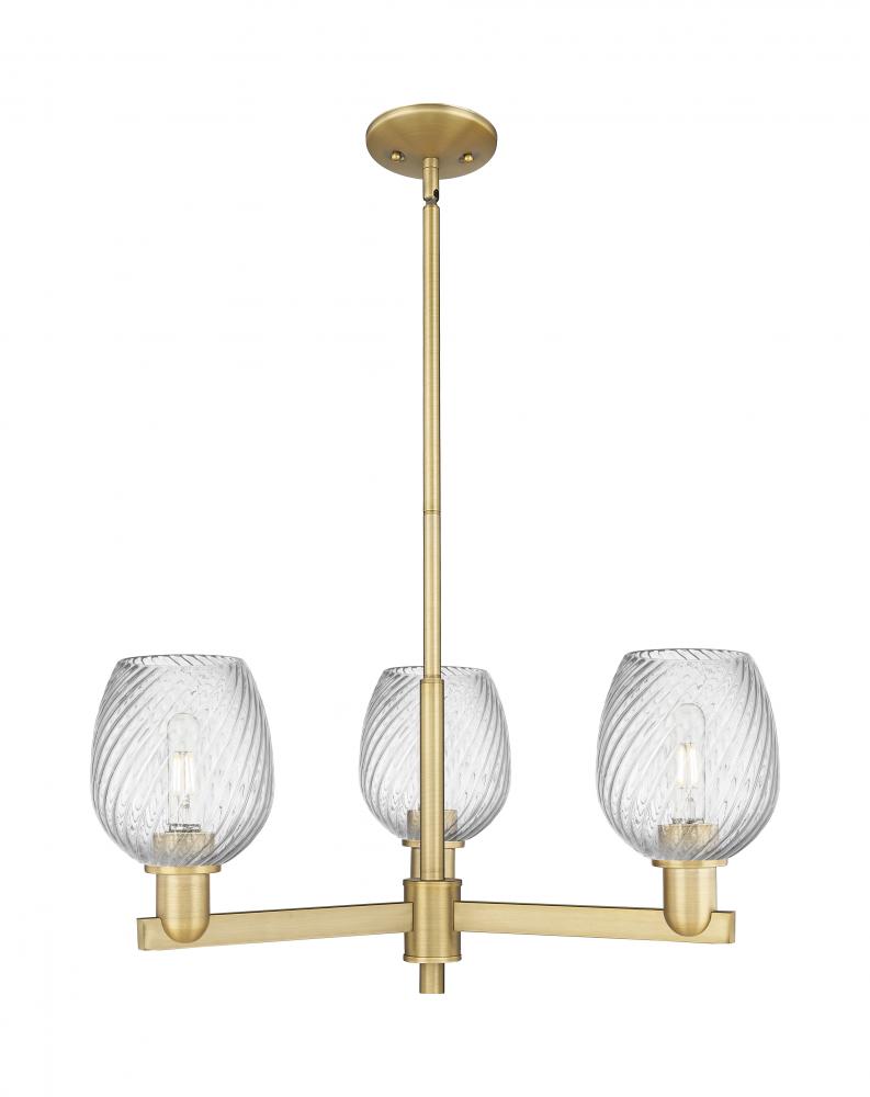 Salina - 3 Light - 28 inch - Polished Chrome - Stem hung - Flush Mount