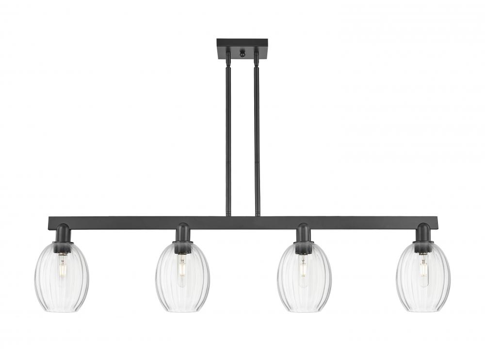 Preston - 4 Light - 48 inch - Matte Black - Cord hung - Island Light