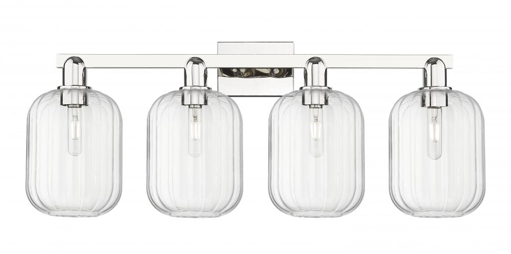 Preston - 4 Light - 36 inch - Polished Nickel - Bath Vanity Light