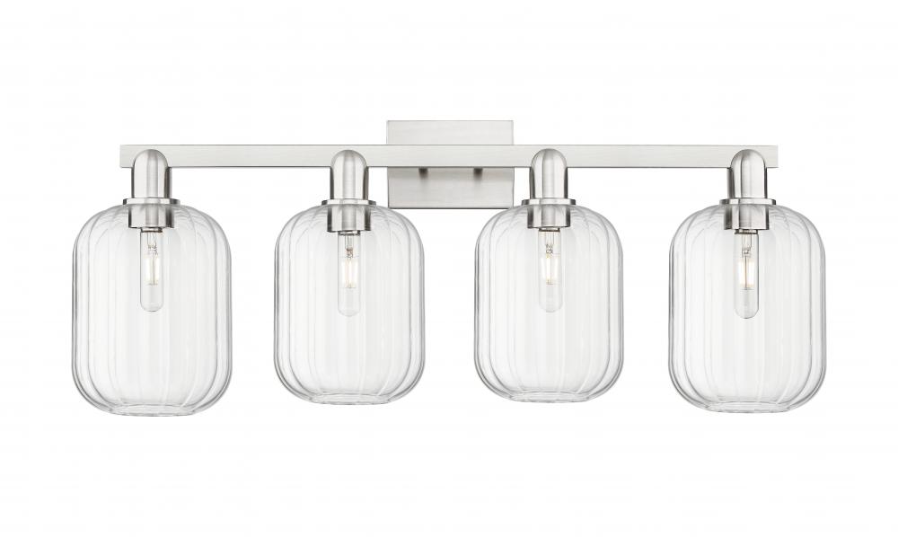Preston - 4 Light - 36 inch - Brushed Satin Nickel - Bath Vanity Light