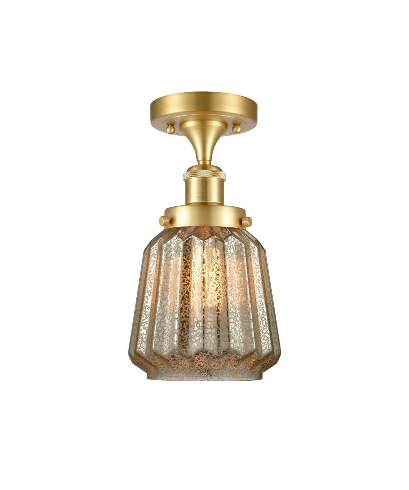 Chatham - 1 Light - 6 inch - Satin Gold - Flush Mount