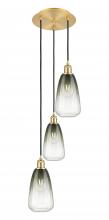 Innovations Lighting 113B-3P-SG-G480-6SL - Brookhaven Almond - 3 Light - 13 inch - Satin Gold - Cord Hung - Multi Pendant