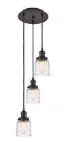 Innovations Lighting 113F-3P-OB-G513 - Bell - 3 Light - 12 inch - Oil Rubbed Bronze - Cord hung - Multi Pendant