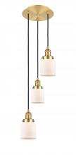Innovations Lighting 113F-3P-SG-G51 - Cone - 3 Light - 12 inch - Satin Gold - Cord hung - Multi Pendant