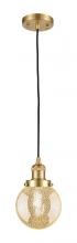 Innovations Lighting 201C-SG-G208-6 - Beacon - 1 Light - 6 inch - Satin Gold - Cord hung - Mini Pendant