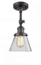 Innovations Lighting 201F-OB-G62 - Cone - 1 Light - 6 inch - Oil Rubbed Bronze - Adjustable Semi-Flush Mount
