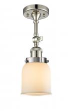 Innovations Lighting 201F-PN-G51 - Bell - 1 Light - 5 inch - Polished Nickel - Adjustable Semi-Flush Mount