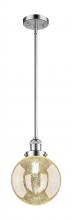 Innovations Lighting 201S-PC-G208-8 - Beacon - 1 Light - 8 inch - Polished Chrome - Stem Hung - Mini Pendant