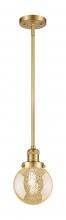 Innovations Lighting 201S-SG-G208-6 - Beacon - 1 Light - 6 inch - Satin Gold - Stem Hung - Mini Pendant