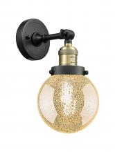 Innovations Lighting 203-BAB-G208-6 - Beacon - 1 Light - 6 inch - Black Antique Brass - Adjustable Sconce