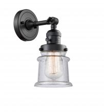Innovations Lighting 203SW-BK-G184S-LED - Canton - 1 Light - 5 inch - Matte Black - Adjustable Sconce