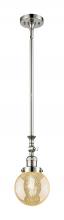 Innovations Lighting 206-PN-G208-6 - Beacon - 1 Light - 6 inch - Polished Nickel - Stem Hung - Adjustable Mini Pendant