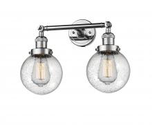 Innovations Lighting 208-PC-G204-6-LED - Beacon - 2 Light - 17 inch - Polished Chrome - Adjustable Bath Vanity Light